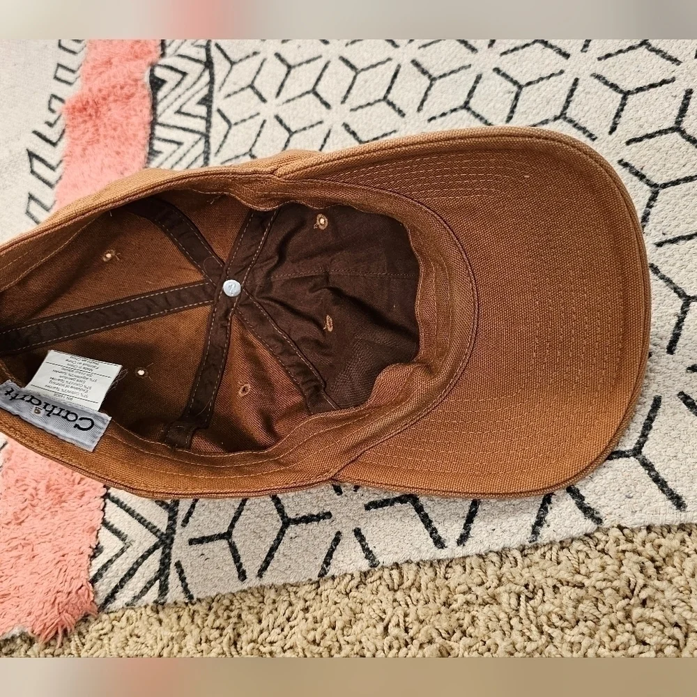 CARHARTT TAN SQUARE LOGO HAT, SZ MEDIUM TODDLER